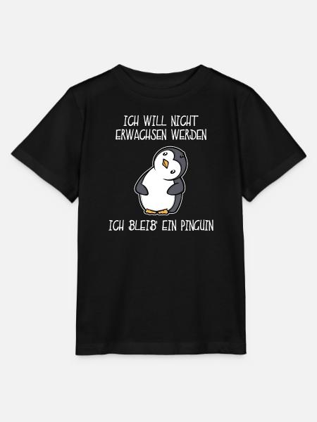 Zoo Süß Tier Pinguin Statement Seevogel - Stanley/Stella Kinder T-Shirt MINI CREATOR - Schwarz