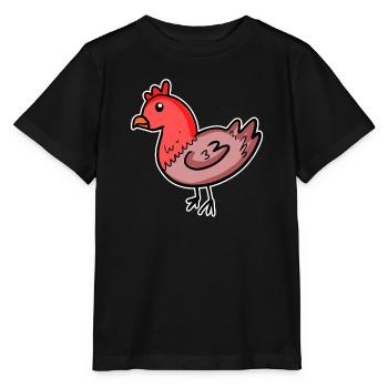 Bande dessinée de poulet - T-shirt bio MINI CREATOR Stanley/Stella Enfant - noir - Devant - Mikhail (115cm)