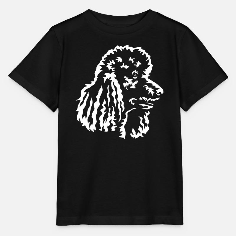 Pudel Kopf "Black Edition" - Stanley/Stella Kinder T-Shirt MINI CREATOR  - Schwarz