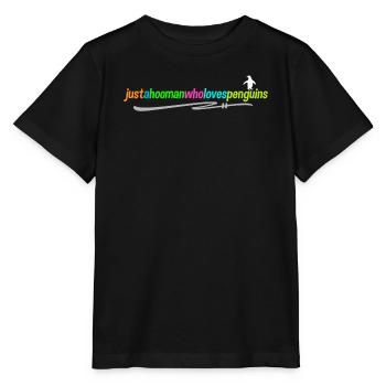 Déclaration du manchot d’Antarctique Oiseau animal Oiseau de mer - T-shirt bio MINI CREATOR Stanley/Stella Enfant - noir - Devant - Mikhail (115cm)
