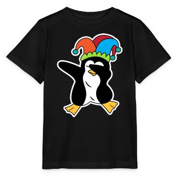Animal Penguin Drôle d’oiseau de mer Zoo - T-shirt bio MINI CREATOR Stanley/Stella Enfant - noir - Devant - Mikhail (115cm)