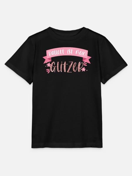 Ballett tanzen Glitzer Ballerina Tänzerin Geschenk - Stanley/Stella Kinder T-Shirt MINI CREATOR - Schwarz