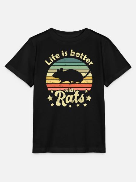 Ratte Ratten - Stanley/Stella Kinder T-Shirt MINI CREATOR - Schwarz