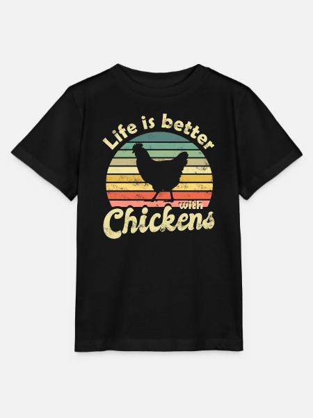 Huhn Hühner - Stanley/Stella Kinder T-Shirt MINI CREATOR  - Schwarz