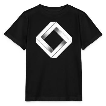 White impossible diamond - Stanley/Stella MINI CREATOR Kids’ T-Shirt - black - Front - Mikhail (115cm)