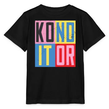 Pastry Chef Design - Stanley/Stella MINI CREATOR Kids’ T-Shirt - black - Front - Mikhail (115cm)