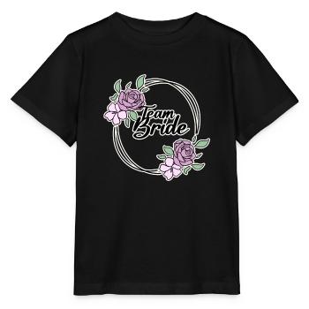 Team Braut - Stanley/Stella Kinder T-Shirt MINI CREATOR  - Schwarz - Vorne - Mikhail (115cm)