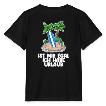 Urlaub - Stanley/Stella Kinder T-Shirt MINI CREATOR  - Schwarz - Vorne - Mikhail (115cm)
