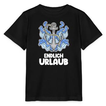 Urlaub - Stanley/Stella Kinder T-Shirt MINI CREATOR  - Schwarz - Vorne - Mikhail (115cm)