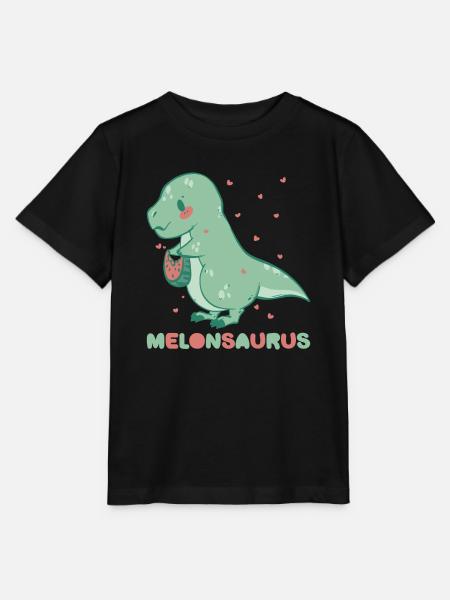 Watermelonsaurus Vegetarischer T Rex - Stanley/Stella Kinder T-Shirt MINI CREATOR  - Schwarz