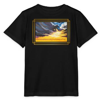SchöpfungsLicht der Kontraste - Sonja Ariel - Stanley/Stella Kinder T-Shirt MINI CREATOR  - Schwarz - Vorne - Mikhail (115cm)