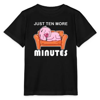 Dormez seulement dix minutes - T-shirt bio MINI CREATOR Stanley/Stella Enfant - noir - Devant - Mikhail (115cm)