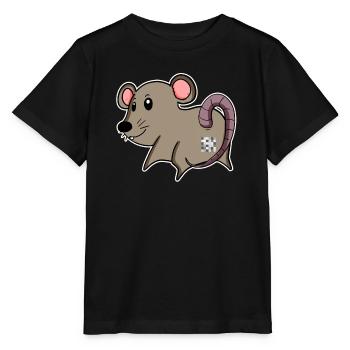 Maus Arsch - Maus Hintern - Stanley/Stella Kinder T-Shirt MINI CREATOR  - Schwarz - Vorne - Mikhail (115cm)