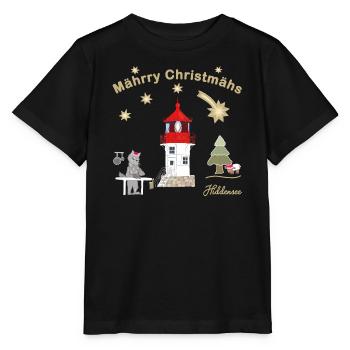 Phare de Noël Gellen sur Hiddensee - T-shirt bio MINI CREATOR Stanley/Stella Enfant - noir - Devant - Mikhail (115cm)