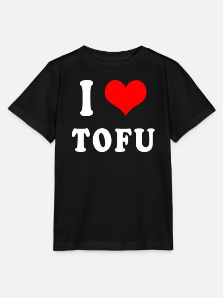 Ich liebe Tofu - Stanley/Stella Kinder T-Shirt MINI CREATOR - Schwarz