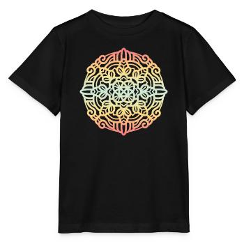Mandala - Stanley/Stella MINI CREATOR Kids’ T-Shirt - black - Front - Mikhail (115cm)