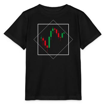I love stocks Chart  - Stanley/Stella Kinder T-Shirt MINI CREATOR  - Schwarz - Vorne - Mikhail (115cm)