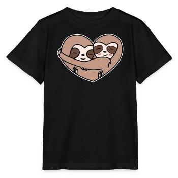 Tier Faultier Urwaldbewohner Zoo Säugetier - Stanley/Stella Kinder T-Shirt MINI CREATOR  - Schwarz - Vorne - Mikhail (115cm)