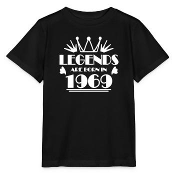 1969 - Born 1969 - Stanley/Stella MINI CREATOR Kids’ T-Shirt - black - Front - Mikhail (115cm)