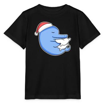Dauphin Noël Sommeil Sommeil Sommeil Sommeil - T-shirt bio MINI CREATOR Stanley/Stella Enfant - noir - Devant - Mikhail (115cm)