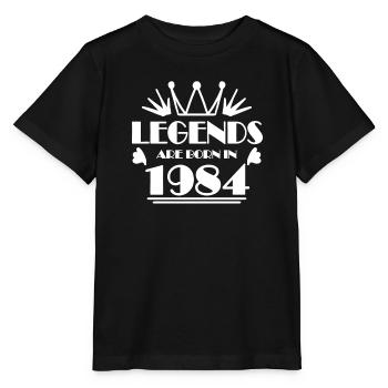 1984 - Jahrgang 1984 - Stanley/Stella Kinder T-Shirt MINI CREATOR  - Schwarz - Vorne - Mikhail (115cm)