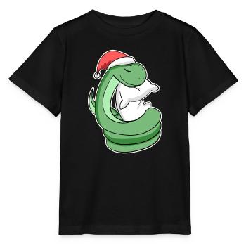 Serpent Noël Sommeil Sommeil Sommeil Sommeil - T-shirt bio MINI CREATOR Stanley/Stella Enfant - noir - Devant - Mikhail (115cm)