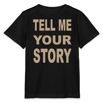 TELL ME YOUR STORY - Stanley/Stella Kinder T-Shirt MINI CREATOR  - Schwarz - Vorne - Mikhail (115cm)