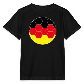 Germany Football Hexagon - Stanley/Stella MINI CREATOR Kids’ T-Shirt - black - Front - Mikhail (115cm)