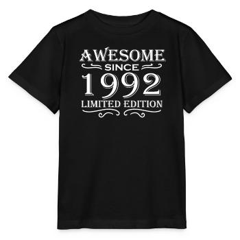 1992 - Jahrgang 1992 - Fantastisch seit 1992 - Stanley/Stella Kinder T-Shirt MINI CREATOR  - Schwarz - Vorne - Mikhail (115cm)