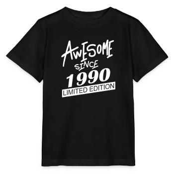 1990 - Jahrgang 1990 - Fantastisch seit 1990 - Stanley/Stella Kinder T-Shirt MINI CREATOR  - Schwarz - Vorne - Mikhail (115cm)