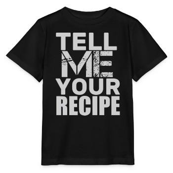tell recipe - Stanley/Stella Kinder T-Shirt MINI CREATOR  - Schwarz - Vorne - Mikhail (115cm)
