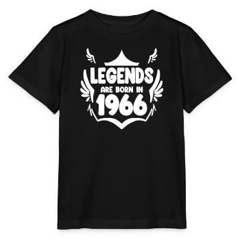 1966 - Jahrgang 1966 - Geburtsjahr 1966 - Stanley/Stella Kinder T-Shirt MINI CREATOR  - Schwarz - Vorne - Mikhail (115cm)