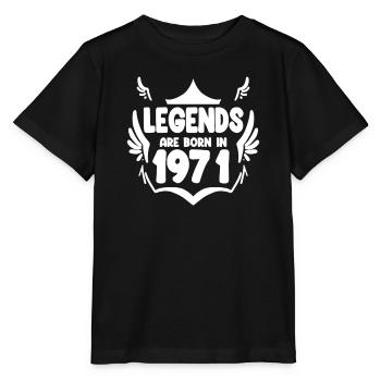 1971 - Jahrgang 1971 - Geburtsjahr 1971 - Stanley/Stella Kinder T-Shirt MINI CREATOR  - Schwarz - Vorne - Mikhail (115cm)