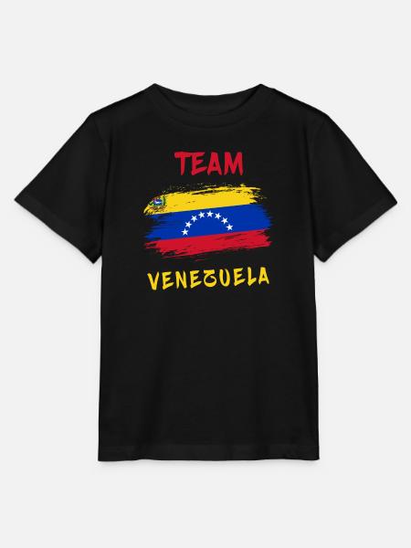 Team Venezuela - Stanley/Stella Kinder T-Shirt MINI CREATOR - Schwarz
