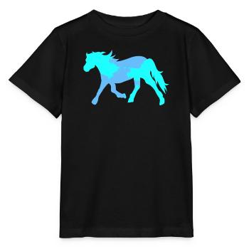 Cool Pferde Pferdenarr Islandpferde Pferdeliebe - Stanley/Stella Kinder T-Shirt MINI CREATOR  - Schwarz - Vorne - Mikhail (115cm)