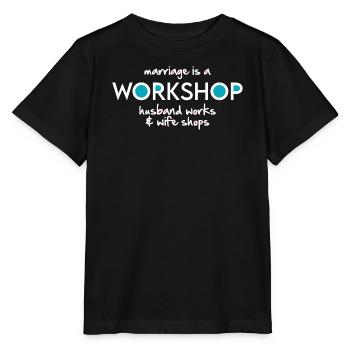Workshop (dark) - Stanley/Stella MINI CREATOR Kids’ T-Shirt - black - Front - Mikhail (115cm)
