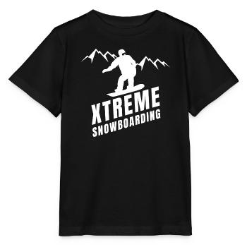 ski, snowboard, sports d'hiver - T-shirt bio MINI CREATOR Stanley/Stella Enfant - noir - Devant - Mikhail (115cm)