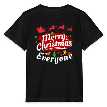 Noël, noël, noël, noël, noël, noël, noël, noël - T-shirt bio MINI CREATOR Stanley/Stella Enfant - noir - Devant - Mikhail (115cm)