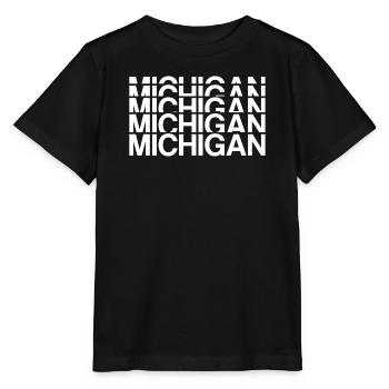 Michigan USA - Stanley/Stella MINI CREATOR Kids’ T-Shirt - black - Front - Mikhail (115cm)