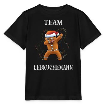Team Lebkuchen - Stanley/Stella Kinder T-Shirt MINI CREATOR  - Schwarz - Vorne - Mikhail (115cm)