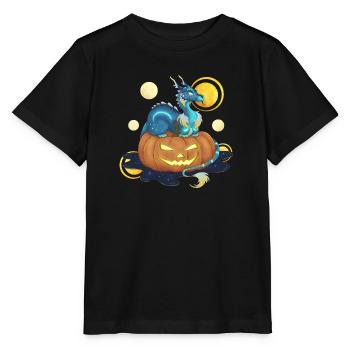 Trick or Treat? Dragon Guardian by Jack O'Lantern - Stanley/Stella MINI CREATOR Kids’ T-Shirt - black - Front - Mikhail (115cm)