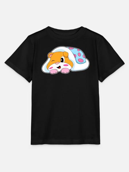 Hamster Schlafen Decke - Stanley/Stella Kinder T-Shirt MINI CREATOR - Schwarz