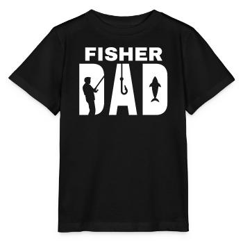 Angeln, Fischer, Angelfächer - Stanley/Stella Kinder T-Shirt MINI CREATOR  - Schwarz - Vorne - Mikhail (115cm)