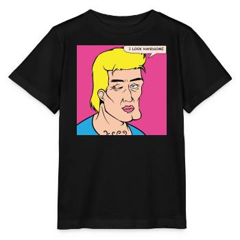 L’auto-louange du Pop Art dans le style de la bande dessinée - T-shirt bio MINI CREATOR Stanley/Stella Enfant - noir - Devant - Mikhail (115cm)