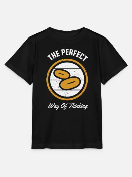 Die perfekte Denkweise: Kaffeebohnen - Stanley/Stella Kinder T-Shirt MINI CREATOR  - Schwarz
