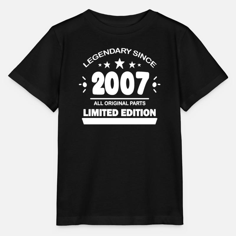 2007 - Né 2007 - Année de construction 2007 - T-shirt bio MINI CREATOR Stanley/Stella Enfant - noir