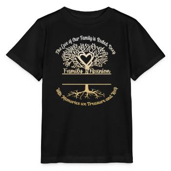 Family Reunion The love of our family - Stanley/Stella MINI CREATOR Kids’ T-Shirt - black - Front - Mikhail (115cm)