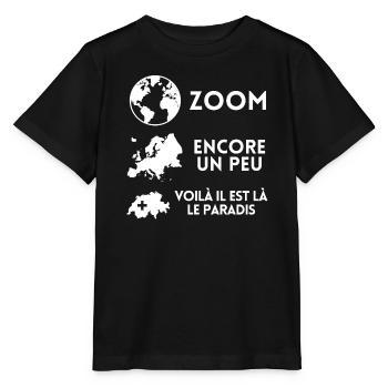 Suisse, je suis Suisse, fierté Suisse - T-shirt bio MINI CREATOR Stanley/Stella Enfant - noir - Devant - Mikhail (115cm)