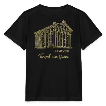 Tempel Garni, Provinz Kotaja, Jerewan, Armenien - Stanley/Stella Kinder T-Shirt MINI CREATOR  - Schwarz - Vorne - Mikhail (115cm)