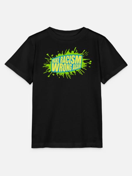 make racism wrong again - Stanley/Stella Kinder T-Shirt MINI CREATOR  - Schwarz